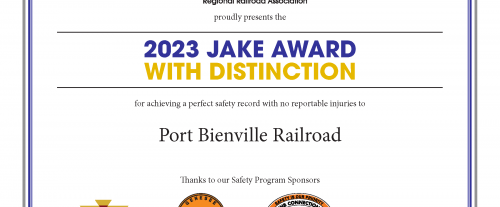 Port Bienville Receives Jake Safety Award for Third Year image
